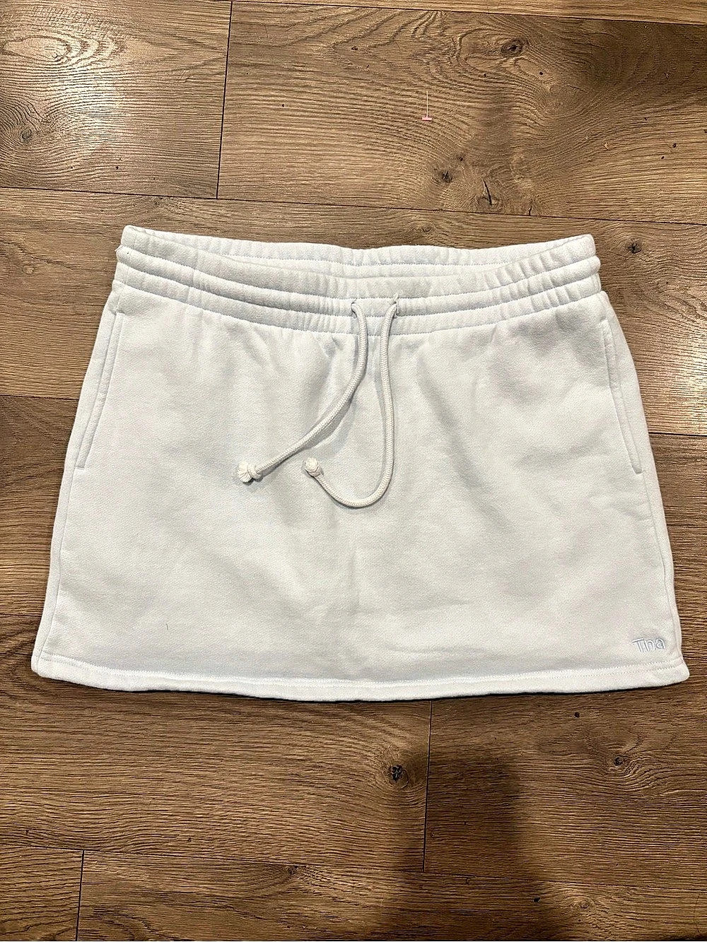 Tna CozyAF Fleece Mini Skirt in Light Blue Large Like New